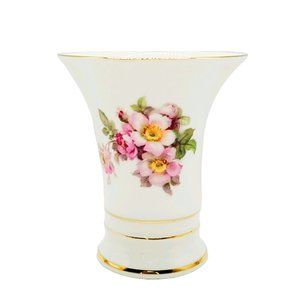 Schumann Arzberg Floral Porcelain Vase Bavaria VTG
